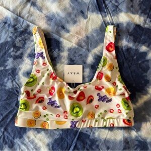 WRAY Sport Bikini Top - Fruit Print